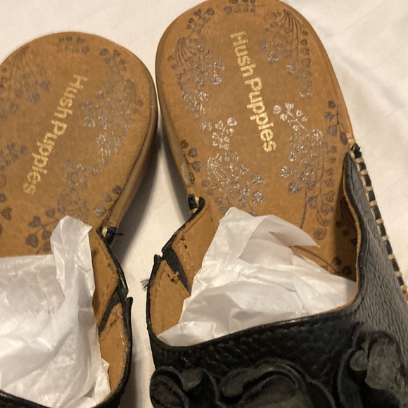 Hush puppies leather black sandals - Picture 4 of 9